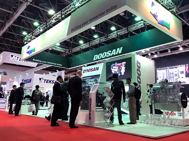 Doosan Infracore: 尖端电喷式发动机“DX12”首次亮相中东
